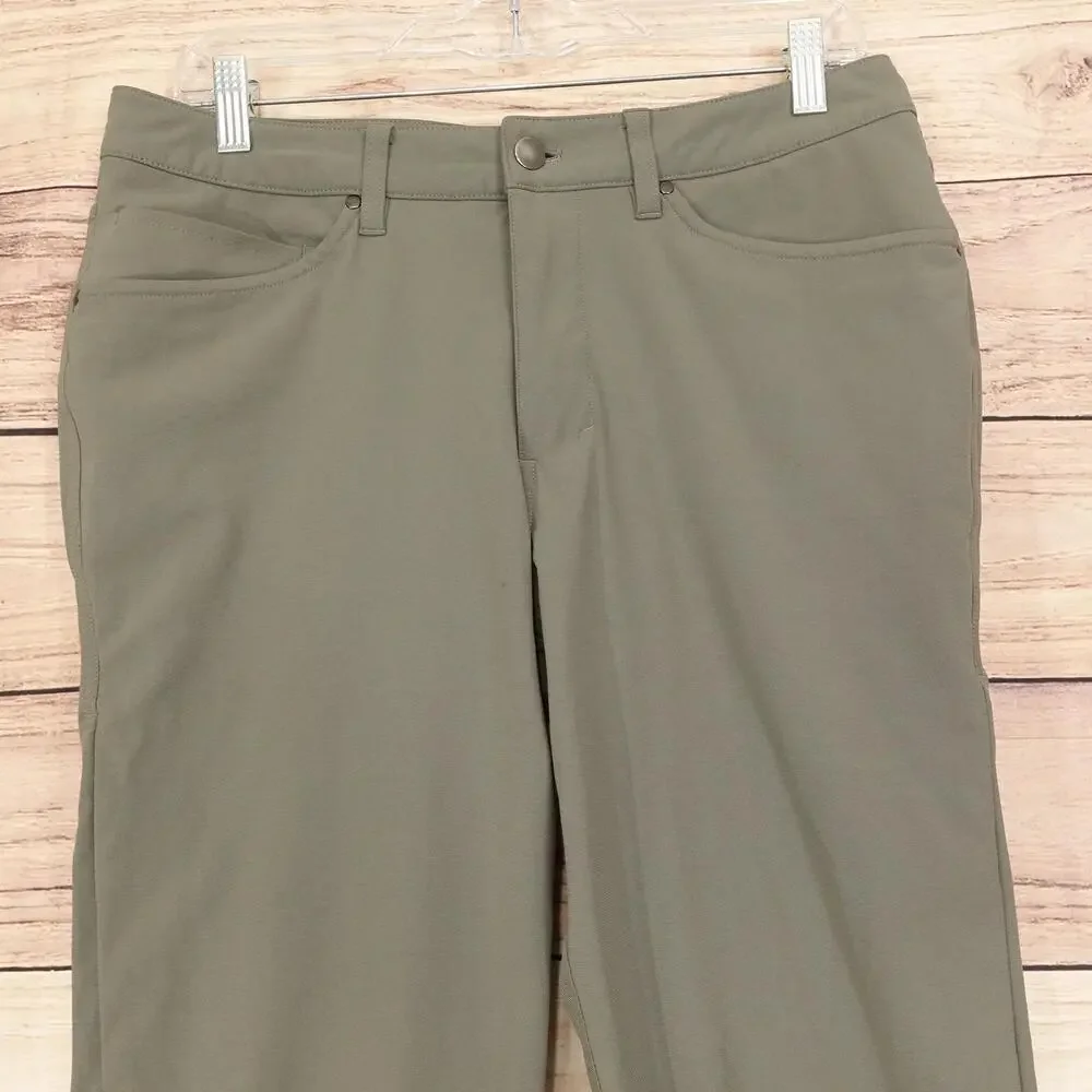 Lululemon ABC Pants Mens 31 Green Slim Fit Stretch Casual WARPSTREME